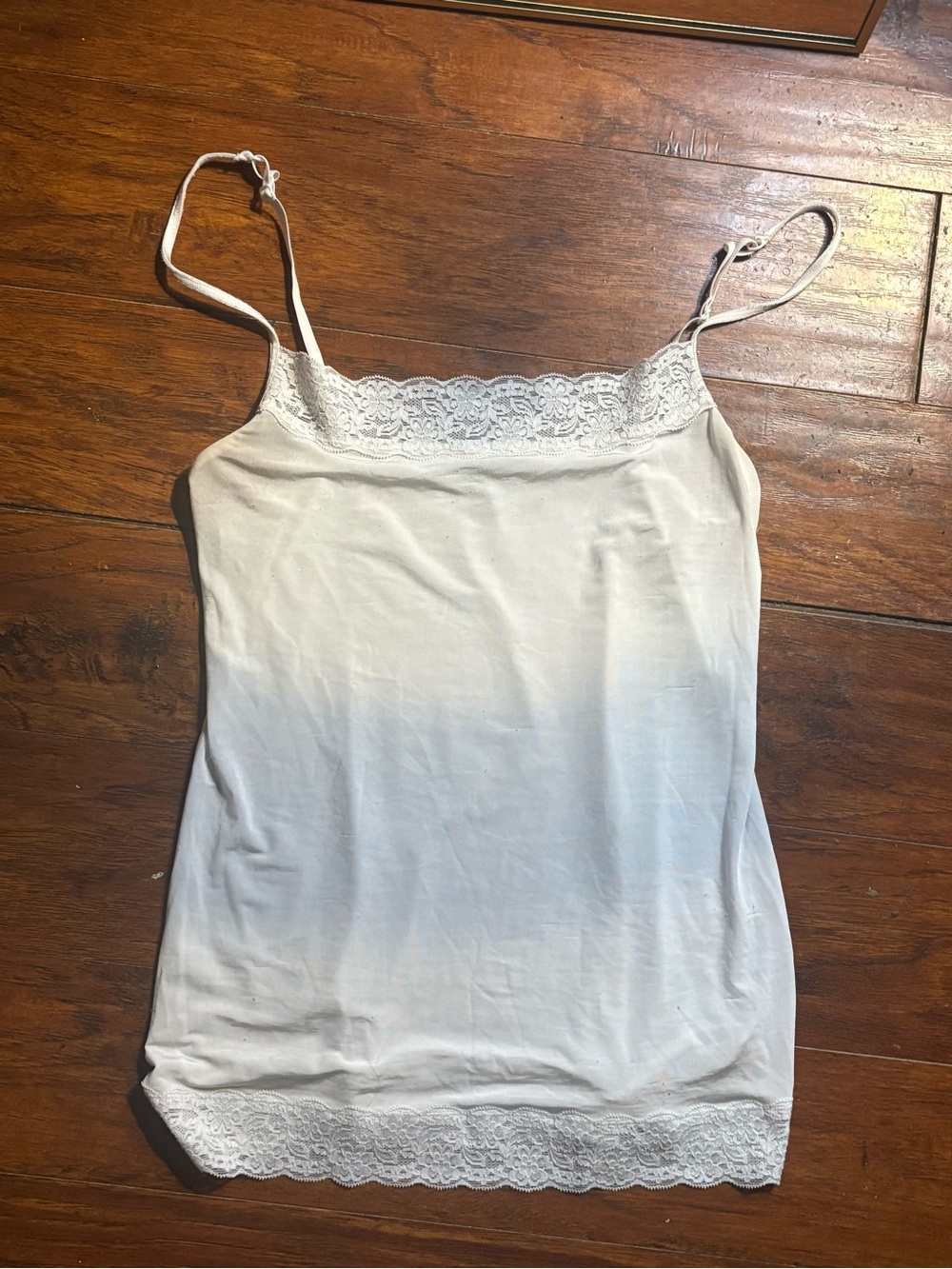 White Lace-Trim Cami Tank Top - Women
